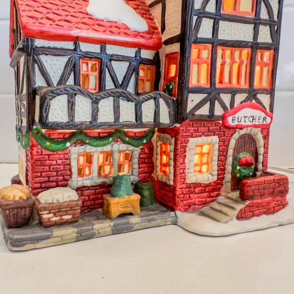 1995, Christmas Traditions, “Butcher House”, by Holiday Expressions - Picture 4 of 10